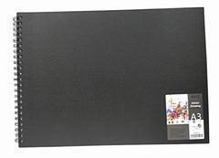 Brustro Artists Sketch Book Wiro Bound, A5 Size (5.8x8.3 inches), Landscape, 116 Pages, 160 GSM (Acid Free) | Ideal for Sketching,Shading,Drawing with Pencil,Charcoal,Graphite