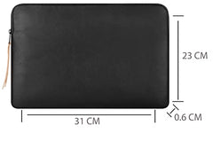 CONTACTS Slim Protective Laptop Sleeve 13-13.3 Inch Compatible with 13 Inch MacBook Pro & MacBook Air, Faux Leather Bag Water-Resistant Cover Notebook Computer Case for Mac - Tan-New…