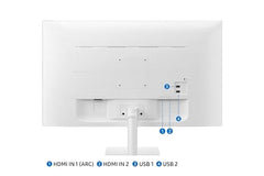 Samsung 27" M5 Smart Monitor with Smart TV Experience (Smartchoice) |FHD 1920 x 1080| Screen Mirroring | IPS Pane l TV Plus| Speakers | Adaptive Sound | Wi-Fi | HDMI |Bluetooth| LS27FM500EWXXL | Black