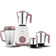 Bajaj GX-1 Mixer Grinder 500W | Superior Mixie For Kitchen | 2-In-1 For Dry Grinding | Blade Function With Titan Motor | 3 Stainless Steel Mixer Jars | 1 Year Product Warranty By Bajaj 【Blue】