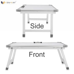 Eduway Multipurpose White Board Study Laptop Table for Student | with Adjustable Height Bed Table for Kids | Portable Laptop Table for Home, Office & Presentation | Include with 1 Marker & 1 Duster