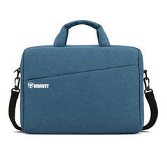 Bennett™ Mystic Unisex Adult Men's Laptop Bag 15.6 inch Side Shoulder Briefcase Satchel Messenger Business Bags for Men & Women Front Pocket for Laptop Accessories - Black (6 Month Warranty)