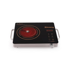 Premium 2000 W Touch Panel Infrared Induction Cooktop 1 Year Warranty (Use With All Utensils) - Radiant (Black)