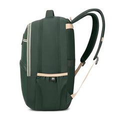 Skybags Thrive 17 Inch Compatible Laptop Backpack 30L | 3 Compartments with Quick-Access Front Pocket | Padded Back Panel & Side Bottle Pockets | Office & Travel Backpack for Men & Women (Dark Green)