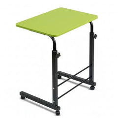 Multipurpose Movable and Foldable Wooden Study Table with Adjustable Height Metal Study Table/Laptop Table for Student and Adults DIY (Do - it -Yourself) (Blue)