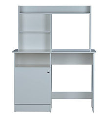 DeckUp Zeus Engineered Wood Study Table and Office Desk (Wotan Oak & White)