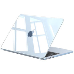 EooCoo Case for MacBook Air 15 inch M5 M4 M3 M2 2026-2023, Sparkly Clear