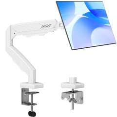 MOUNTUP Dual Monitor Stand for Desk, Monitor Arms for 2 Monitors 13-32 Inch | Holds 4.4-19.8lbs per Arm, VESA 75x75/100x100, Full Motion Monitor Mount for Home Office, C-Clamp & Grommet Base, Black