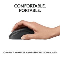 Logitech M240 Silent Bluetooth Mouse, Wireless, Compact, Portable, Smooth Tracking, 18-Month Battery, for Windows, macOS, ChromeOS, Compatible with PC, Mac, Laptop, Tablets - Off White