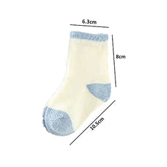MOMISY 5 Pairs Tube Socks for children Toddlers Infant Baby Girl Boys (Light Blue, 2 year to 4 year)