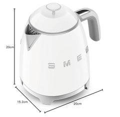 Smeg 0.8L Electric Kettle 1400W, Original Italian Brand, Patented Smeg Red Color, Highest Food Grade Stainless Steel Full Body, Soft Lid Opening System, Luxury 50's Style KLF05RDEU