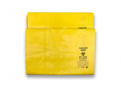 HEAN Bio Hazard Waste Disposal Bags, 20x24 inch, 75 Micron, Bio Medical Garbage Bags (Yellow - 10)