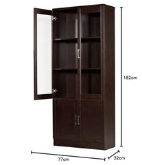 DeckUp Versa Engineered Wood Book Shelf and Display Unit (Dark Wenge, Matte Finish)