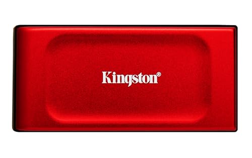Kingston XS1000 2TB Portable SSD Red| Pocket-Sized | USB 3.2 Gen 2 | External Solid State Drive | Up to 1050MB/s | SXS1000R/2000G