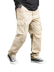 Lymio Men Mid Rise Regular Fit Cotton Cargo Pants (Cargo-46-Grey-S)