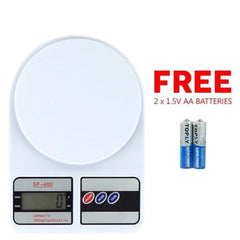 VISBY INDIA Kitchen Weight Machine 10Kg,1 Year Warranty, Digital Scale with LCD Display 2 Battery, Scale for Home Baking, Cooking & Balance Gym Diet. Weighing Machine with capacity 10Kg, Model- SF400