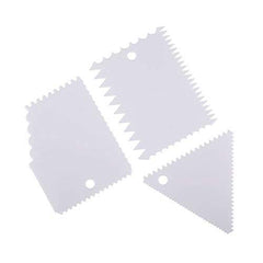 SYGA Set of 3 Cake Smoother Scrapper for Cake Decoration