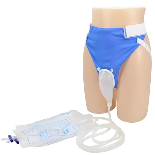 (Set Of 1) Wearable Urinal Bag, Urine Collector For Men And Women, Adjustable Reusable Silicone Material With Urine Collection Bag, Skin-Friendly And Odorless, Catheter Urine Bag, Comes With Roomy Pants. 1000Ml & 2000Ml Bags