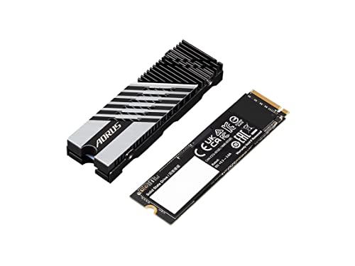 GIGABYTE AORUS Gen4 7300 SSD 2TB PCIe 4.0 NVMe M.2 Internal Solid State Hard Drive with Read Speed Up to 7300MB/s, Write Speed Up to 6850MB/s (AG4732TB)