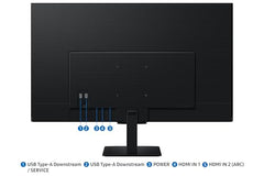 Samsung 27" M5 Smart Monitor with Smart TV Experience (Smartchoice) |FHD 1920 x 1080| Screen Mirroring | IPS Pane l TV Plus| Speakers | Adaptive Sound | Wi-Fi | HDMI |Bluetooth| LS27FM500EWXXL | Black