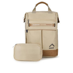 uppercase Dune Alphatech Padded 15.6" Laptop & iPad Compartment Professional Backpack for Men & Women - Tote & Backpack Carry, Waterproof Work Business Backpack for College Work Daily -Beige