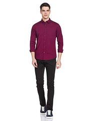 Amazon Brand - Symbol Men's Pack of 2 Cotton Casual Shirt| Regular Fit | Plain | Full Sleeve | Available in Plus Sizes