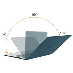 MOSISO Compatible with MacBook Air 13 inch Case 2021-2018 Release A2337 M1 A2179 A1932, Plastic Hard Shell&Keyboard Cover&Screen Film&Storage Bag for MacBook Air 13.3 inch Case, Deep Teal