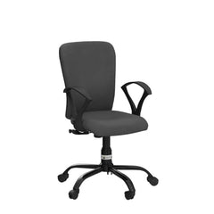 Green Soul Seoul X Office Chair, Mid Back Fabric Ergonomic Home Office Desk Chair with Comfortable & Spacious Seat, Rocking-tilt Mechanism & Heavy Duty Metal Base (Black)
