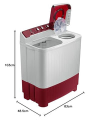 Samsung 8.5 Kg 5 Star Semi Automatic Top Load Washing Machine (WT85B4200GD/TL,DARK GRAY)