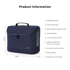 MOKOBARA Transit Briefcase 15.6 Inch Laptop Bag 15L Office Use Black