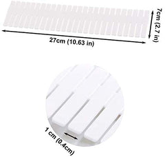 SYGA 5 pcs DIY Plastic Grid Drawer Divider Household Storage Strips_Medium(Colour May Vary)