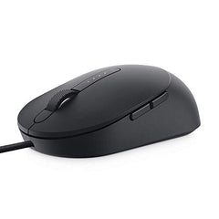Dell Pro MS3220 Wired Mouse, Adjustable DPI at 400,800 (Default),1600, 3200, Scrolling Wheel, 5 Buttons, USB 2.0, 0.21 lb., Work Faster, Black