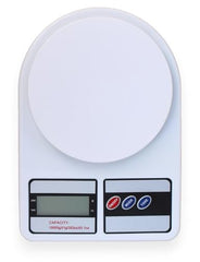 GLUN® SF-400 Digital Kitchen Weighing Scale, 10 Kg Capacity, LCD Display Food Scale for Cooking, Baking, Meal Prep & Kitchen Use, White