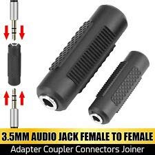 SeCro 3.5mm Female to Female Stereo Audio Jack Adapter Converter (1 Piece)