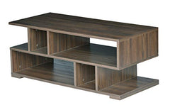 DeckUp Siena Engineered Wood Coffee Table (Dark Wenge, Matte Finish)