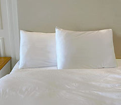 Soft Pillow Covers 19 x 29 Inches - Egyptian Cotton 600 Thread Count Set of 2 Pillow Cover Set Envelope Closure Hotel Quality Pillowcase - Beige