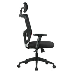 Featherlite ''Astro'' Mesh Home & Office Ergonomic Chair with, Adjustable Lumbar Support, Adjustable Armrest & DIY (High Back, Black)