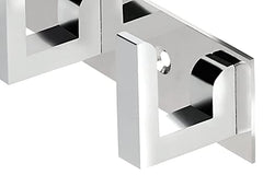 Goldfinch Stainless Steel Classy 6 Pin Cloth Hanger Door Wall Hooks Rail Set for Hanging Clothes, Towel (Pack of 2)