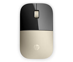 HP Z3700 Wireless Optical Mouse with USB receiver and 2.4GHz Wireless Connection/ 1200DPI / 16 months Long Battery Life /Ambidextrous and Slim Design (Modern Gold)