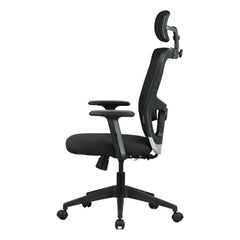 Featherlite ''Astro'' Mesh Home & Office Ergonomic Chair with, Adjustable Lumbar Support, Adjustable Armrest & DIY (High Back, Black)