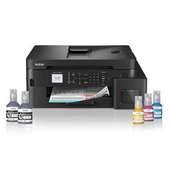 Brother Ink Tank MFC-T930DW New Launch (Print Scan Copy Fax) WiFi Auto Duplex, ADF Printer, 128 MB, Print Pages Upto 15K in Black & 5K in Color Each (CMY) Get Extra Black Ink Bottle, Free Installation