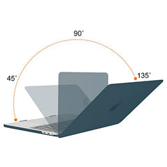 MOSISO Compatible with MacBook Pro 13 inch Case M2 2025, 2024, 2023, 2022-2016 A2338 M1 A2251 A2289 A2159 A1989 A1708 A1706, Plastic Hard Shell&Keyboard Cover&Screen Film&Storage Bag, Serenity Blue