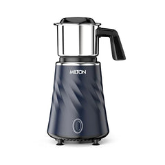 Milton Appliances Miniq Mini Mixer Grinder, ISI Certified, Over Load Protector, HTLV 350W Motor, 300ml SS Chutney Jar,Rust Resistant, Anti Skid Feet,Masala Grinder, Dark Blue