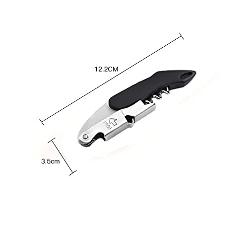 SYGA Three in one Wine Opener,Bottle Opener Made of Stainless Steel Black