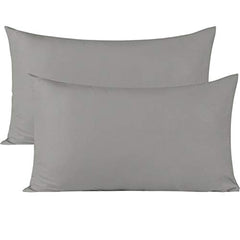 Soft Pillow Covers 19 x 29 Inches - Egyptian Cotton 600 Thread Count Set of 2 Pillow Cover Set Envelope Closure Hotel Quality Pillowcase - Beige