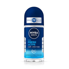 Nivea Woody Fresh Active Roll On For Men, Anti-Perspirant, 50 Ml & Men Body Wash, Deep Impact, 3 In 1 Shower Gel For Body, Face & Hair, With Microfine Clay, 250 Ml