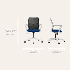Interio by Godrej Vurv Mesh Mid Back Study Chair