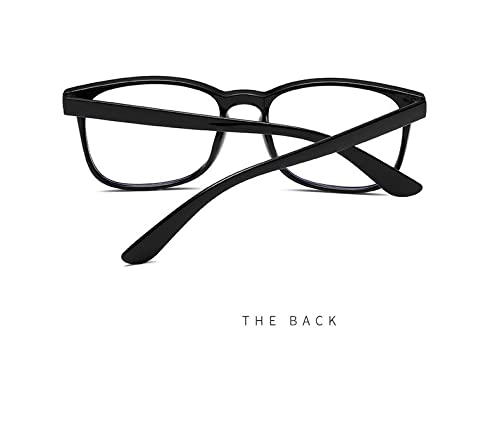 SYGA Anti-Blue Light, Resin Anti-Fall, Fashionable Health-Care Reading Glasses for Boy's and Girls (Black)