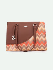 ZOUK Office Essential Bag | Jute | Vegan Leather Handcrafted Tote Bag With Double Handle Shoulder Strap | Bristel