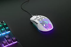 SteelSeries Aerox 3 Wireless Gen 2 - Ultralight 68g Gaming Mouse, 4K Polling, 26K DPI Optical Sensor, 200 Hours Battery Life, IP54, 80 Million Clicks, RGB, Pure PTFE Gliding Feet, Shadow